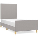  Okvir za krevet bez madraca svjetlosivi 80x200 cm od tkanine | shoptok.hr