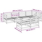  7-dijelni set vrtnih sofa od impregnirane borovine | shoptok.hr