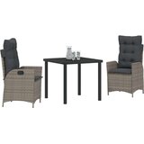 vidaXL Set od 2 Siva PE ratan Standard Uklonjive navlake | shoptok.hr