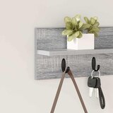  Vješalica za kapute na zidu Zidne Siva Sonoma 60 x 10,5 x 18 cm | Shoptok.si