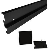 DIAMOND DOORS Black Edition Razmačni komplet (Crne boje, 1.900 x 185 x 51 mm, Namijenjeno za: okov za staklena klizna vrata Linea 40) | shoptok.hr