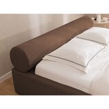 Ropez Rjava oblazinjena zakonska postelja s prostorom za shranjevanje z letvenim dnom 140x200 cm Cille – | Shoptok.si