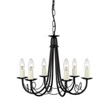 Elstead Lighting Elstead Minster Lestenec s 6 lučmi, črne barve, E14, (22097975) | Shoptok.si