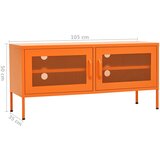 TV ormarić narančasti 105 x 35 x 50 cm čelični | shoptok.hr