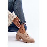 VINCEZA Suede High Heel Shoes in Beige Finley | ePonuda.com