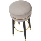 Mauro Ferretti Svetlo siv žameten barski stol 74 cm Paris – | Shoptok.si