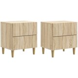 vidaXL Nočna omarica s predalom 2 pcs Sonoma hrast 43 x 34,5 x 48 cm, (5000209844) | Shoptok.si
