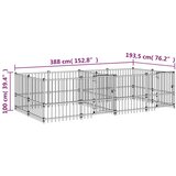  Vanjski kavez za pse čelični 7,51 m² | shoptok.hr