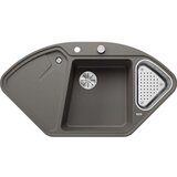 Blanco sudoper DELTA II-F InFino SILGRANIT VULKAN SIVA, pribor 18/10, s dalj.upr. | shoptok.hr