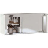  Kuhinjski zidni ormarić s kliznim vratima od nehrđajućeg čelika | shoptok.hr