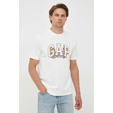 GAP Bombažna kratka majica bela barva | Shoptok.si