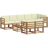  Set vanjskih sofa 9 kom. Prirodna i krem | Eponuda.com