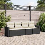 vidaXL 4-dijelni set vrtnih sofa od poliratana s jastucima crni | shoptok.hr