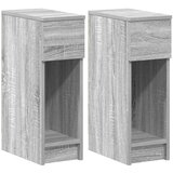 vidaXL Noćni ormarići s ladicom 2 kom siva sonoma 20x36x60 cm | shoptok.hr