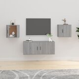 vidaXL Zidni TV ormarići 2 kom boja sivog hrasta sonome 40x34,5x40 cm Cijene