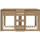  Krevet na kat za djecu Umjetnički hrast 80 x 200 cm | shoptok.hr
