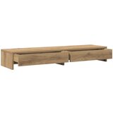 Stalak za monitor s ladicama boja hrasta 100x27x15 cm drveni | shoptok.hr