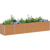  Povišena gredica - Vrtna gredica Svijetlosmeđa 400 x 80 x 77 cm | shoptok.hr