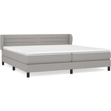  Krevet s oprugama i madracem svjetlosivi 200 x 200cm od tkanine | shoptok.hr