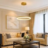  LED luster na sajli GALA LED/25W/230V prečnik 50 cm zlatna | Eponuda.com
