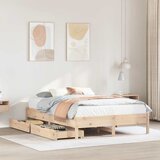  Okvir kreveta bez madraca 140 x 190 cm od masivne borovine | shoptok.hr