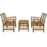 Maison Chic Seti vrtnega pohištva - Vrtna garnitura - Vrtni pohištvo set 3-delna trden akacijev les, (21811286) | Shoptok.si