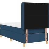 Plavi krevet s oprugama i madracem 90x200 cm tkanina | shoptok.hr