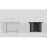 Boschmann PIX Ugradna šuko utičnica kabl 0,2m GST18, crna | Eponuda.com