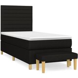 Maison Chic Box spring postelja - Vzmetna postelja z vzmetnico črna 80x200 cm blago SL13268, (21883892) | Shoptok.si