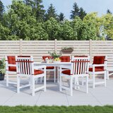  Jastuci za stolice 6 kom prošarano crvena 100x50x7 cm tkanina | shoptok.hr
