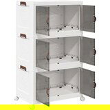 vidaXL Škatla za shranjevanje s kolesi 75 L 64x39,5x110,5 cm | Shoptok.si