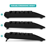 Connect IT CKM-6010-CS - Ergonomska bežična tastatura i miš crne boje | Eponuda.com