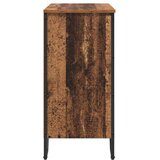 vidaXL Strani šal s polico Rjava 78 x 35.5 x 74.5 cm Konstruiran les | Shoptok.si