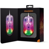 DELTACO GAMING Miš DM330, Transparentan RGB, USB | shoptok.hr