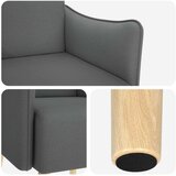  Naglasna stolica Tamnosiva Tkanina | shoptok.hr