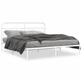  Metalni okvir za krevet s uzglavljem bijeli 160x200 cm | shoptok.hr