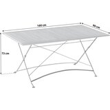 Gardenson Vrtna Miza Schlossgarten, Zložljiva, 160x90, Evkaliptus | Shoptok.si