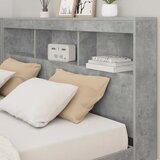  Skladišno uzglavlje Betonski sivi 160 cm Konstruirano drvo | shoptok.hr