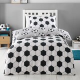 Catherine Lansfield Siva flanelna otroška posteljnina za zakonsko posteljo 200x200 cm Football Stars – | Shoptok.si