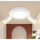 Nettlife Stropna svetilka 2 žarnici GU10 20W spalnica 3000k vrtljiva vrtljiva kovinska, (22116649) | Shoptok.si