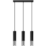  Obesna svetilka LOOPEZ 3L črna/krom, (21348100) | Shoptok.si