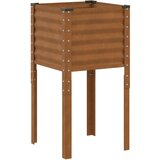 Maison Chic Vrtna greda - cvetlična korita - Cvetlični Lonec 45x45x88 cm vremensko odporno jeklo, (21790633) Cene