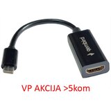 Gembird A-CM-HDMIF-03 ** TYPE-C TO HDMI 11cm CABLE (alt.A-CM-HDMIF-01, UH401, 479) | Eponuda.com
