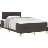  Boxspring krevet s madracem Tamno smeđa 120 x 190 cm tkanina | shoptok.hr