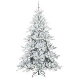 vidaXL Umjetno božićno drvce s nogom with LEDs s stalakom 240cm PVC | shoptok.hr