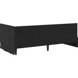vidaXL Kutni okvir kreveta s uzglavljem Crna 90 x 190 cm Baršun | shoptok.hr
