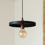  Duolla - Visilica na sajli IRONLINE 1xE27/15W/230V prečnik 30 cm crna/bakarna | Eponuda.com