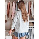 DStreet Kurtka damska koszulowa oversize OVERBOR jasnoszara | shoptok.hr