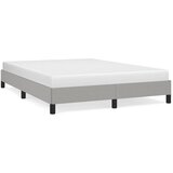 The Living Store Posteljni okvir brez vzmetnice svetlo siv 140x190 cm blago - Posteljni Okvir, (21523345) | Shoptok.si