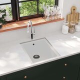  Kuhinjsko pomivalno korito z luknjo bel granit, (21670643) Cene